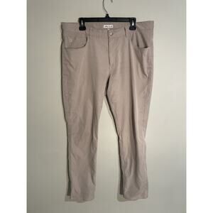 Peter Millar Pants Mens 36x32 Ultimate Sateen 5 Pocket Stretch Chino Khaki Tan
